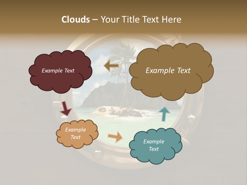 Cruise Ship Porthole PowerPoint Template