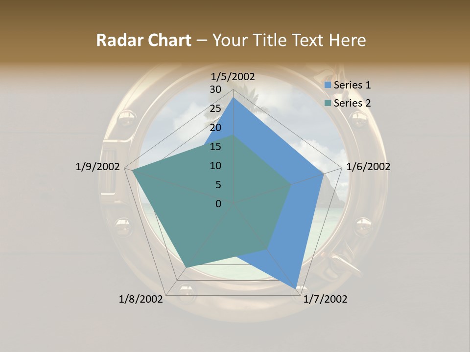 Cruise Ship Porthole PowerPoint Template