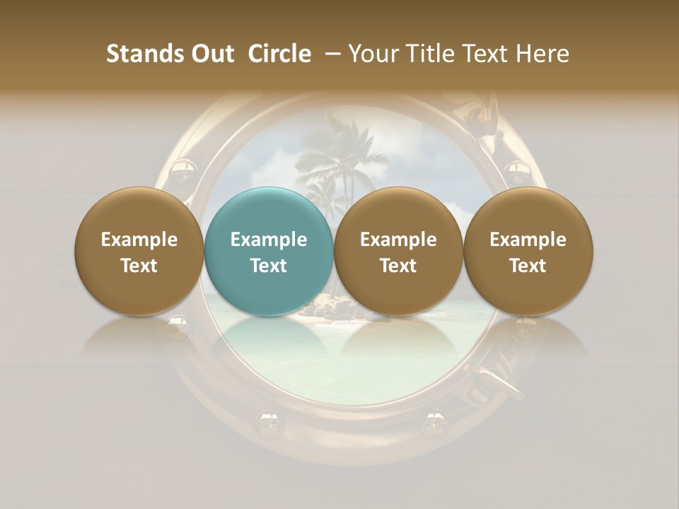 Cruise Ship Porthole PowerPoint Template