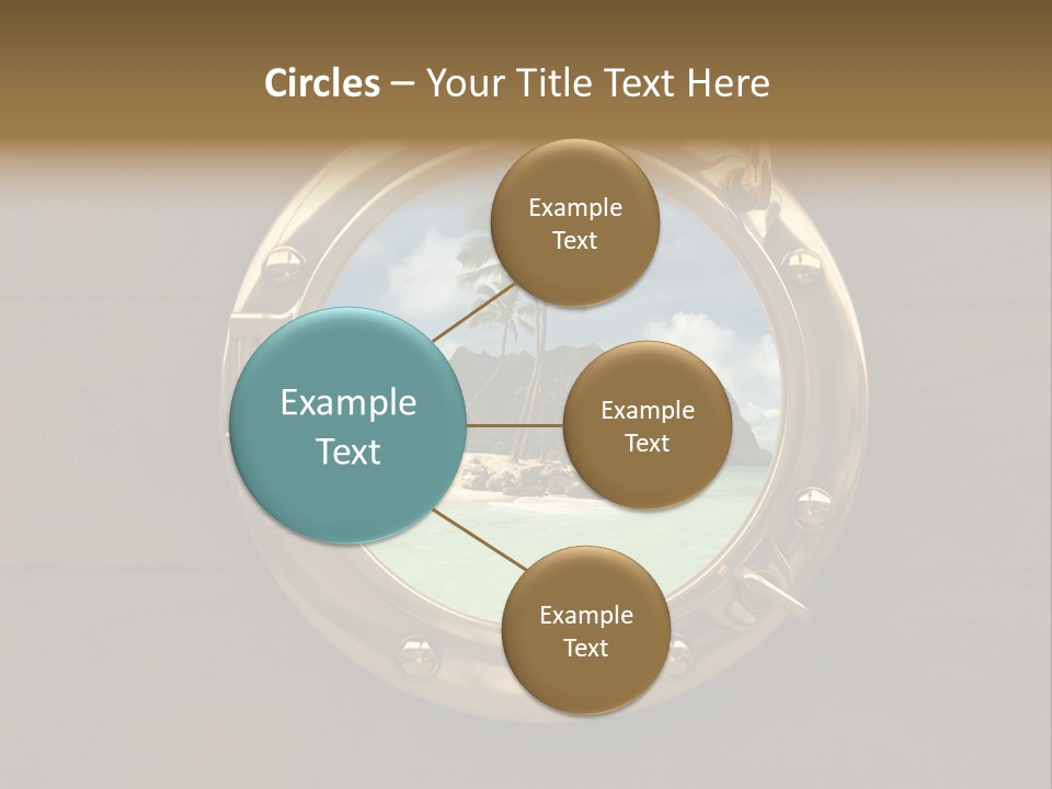 Cruise Ship Porthole PowerPoint Template