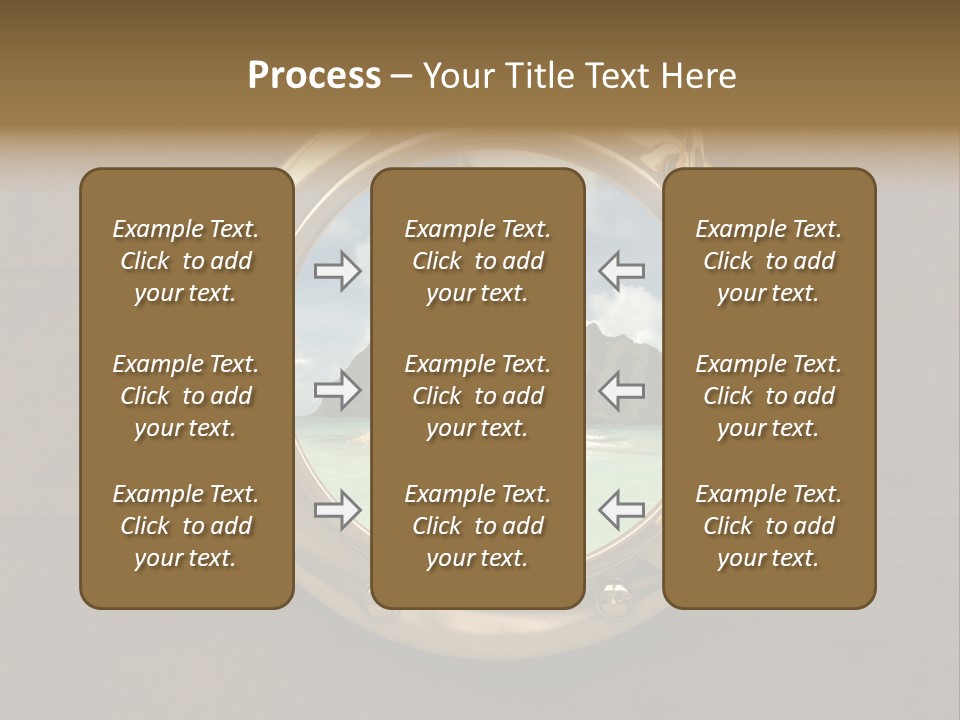 Cruise Ship Porthole PowerPoint Template