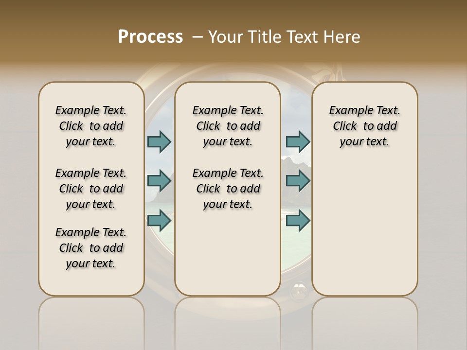 Cruise Ship Porthole PowerPoint Template