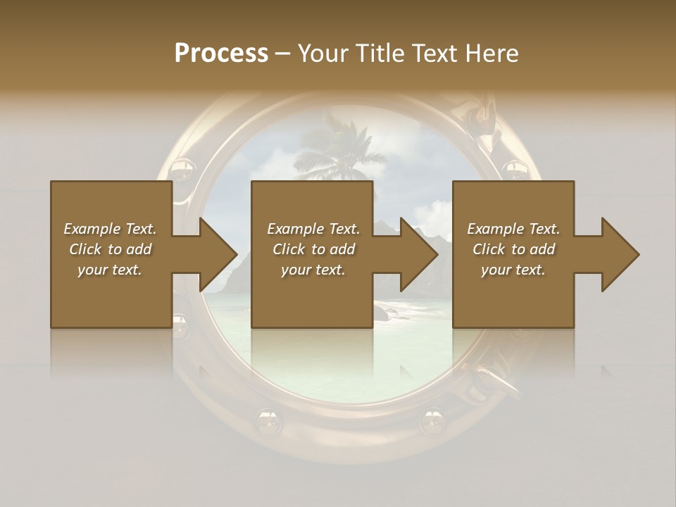 Cruise Ship Porthole PowerPoint Template