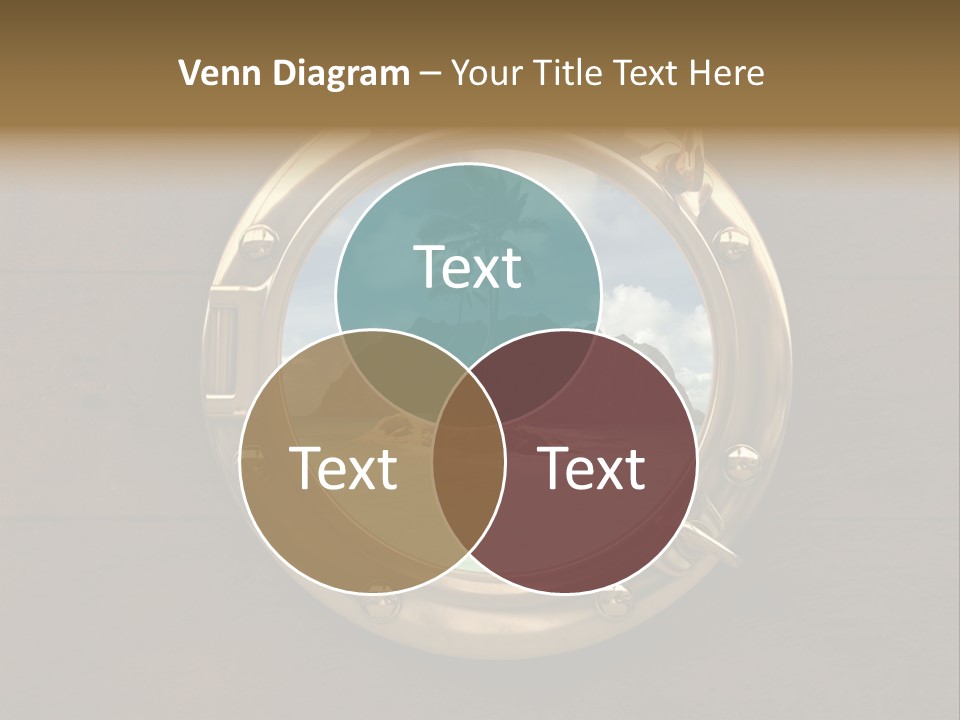 Cruise Ship Porthole PowerPoint Template