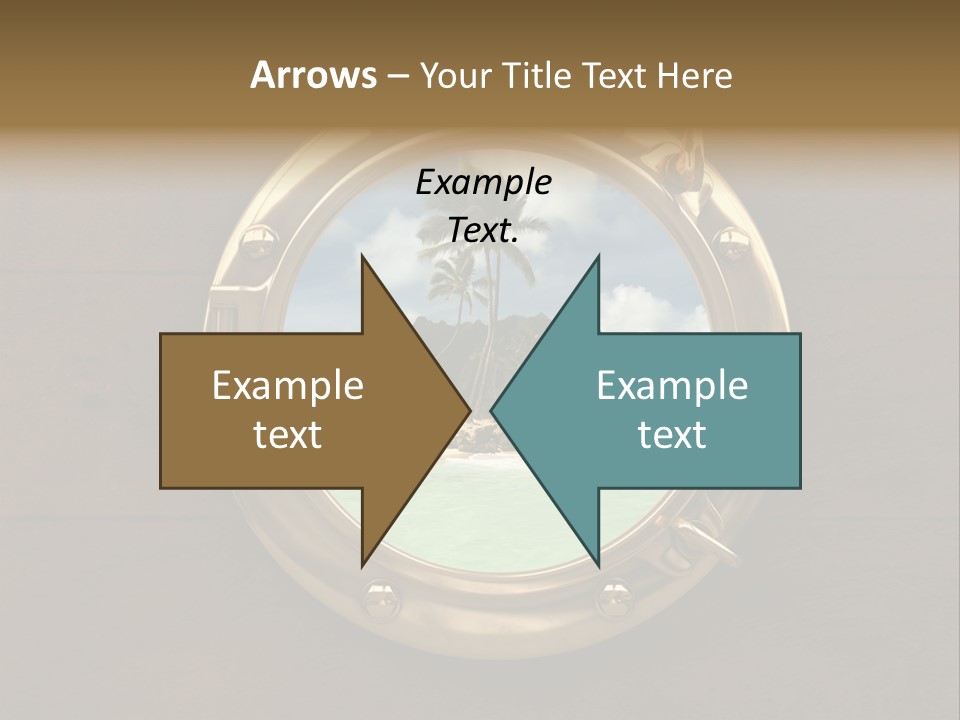 Cruise Ship Porthole PowerPoint Template