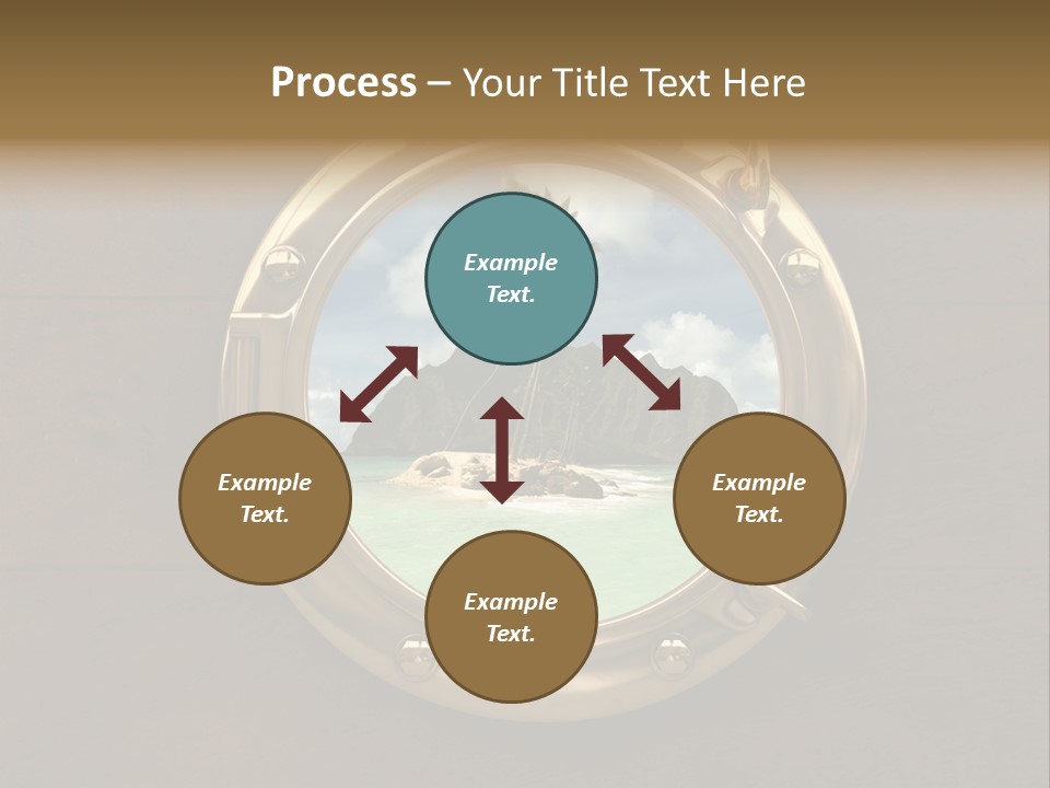 Cruise Ship Porthole PowerPoint Template