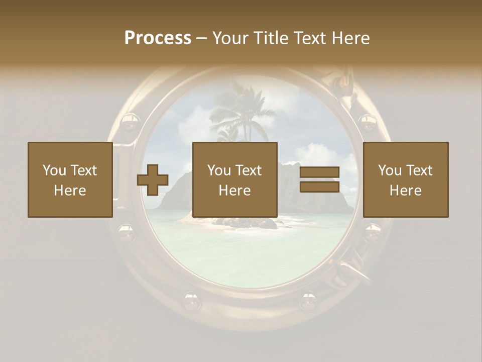 Cruise Ship Porthole PowerPoint Template