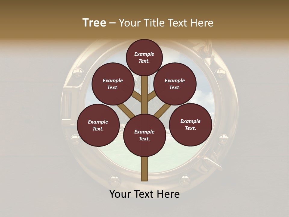 Cruise Ship Porthole PowerPoint Template
