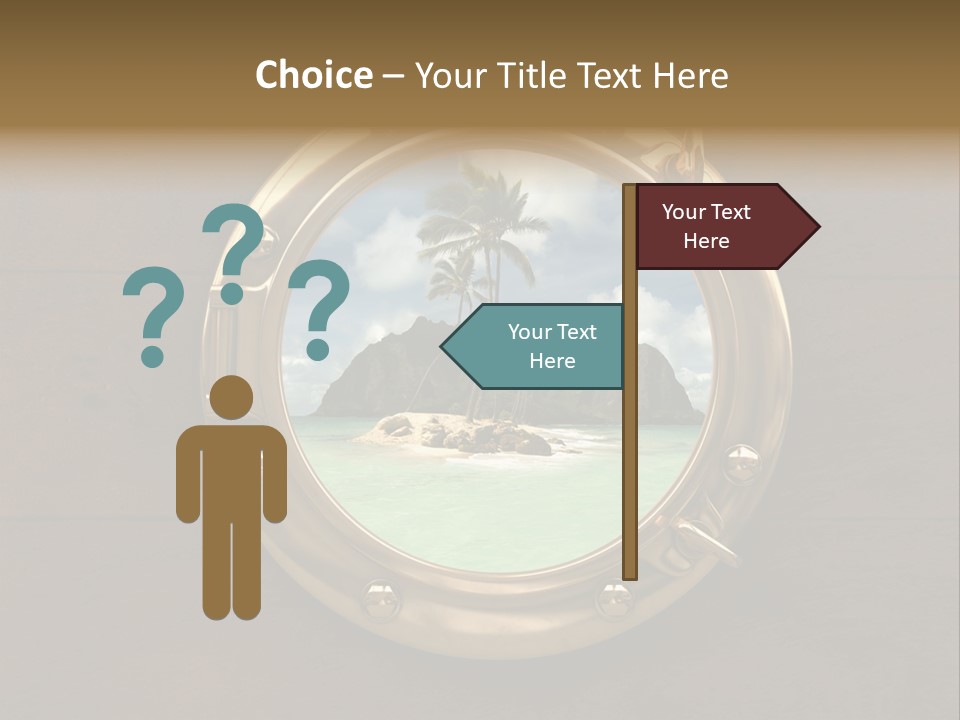 Cruise Ship Porthole PowerPoint Template