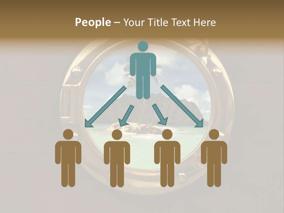 Cruise Ship Porthole PowerPoint Template