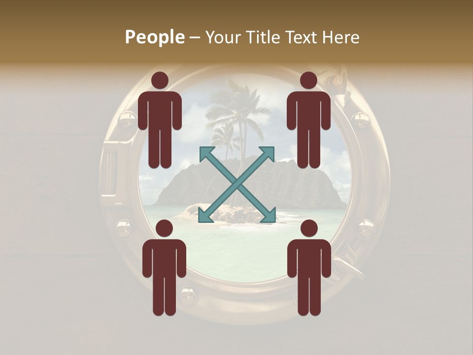 Cruise Ship Porthole PowerPoint Template