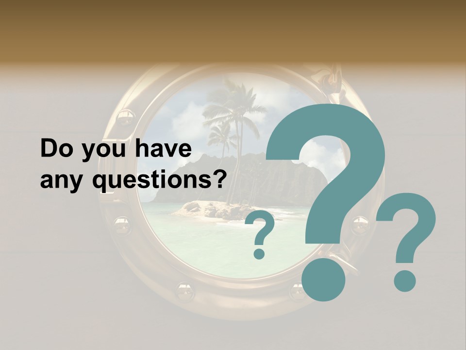 Cruise Ship Porthole PowerPoint Template