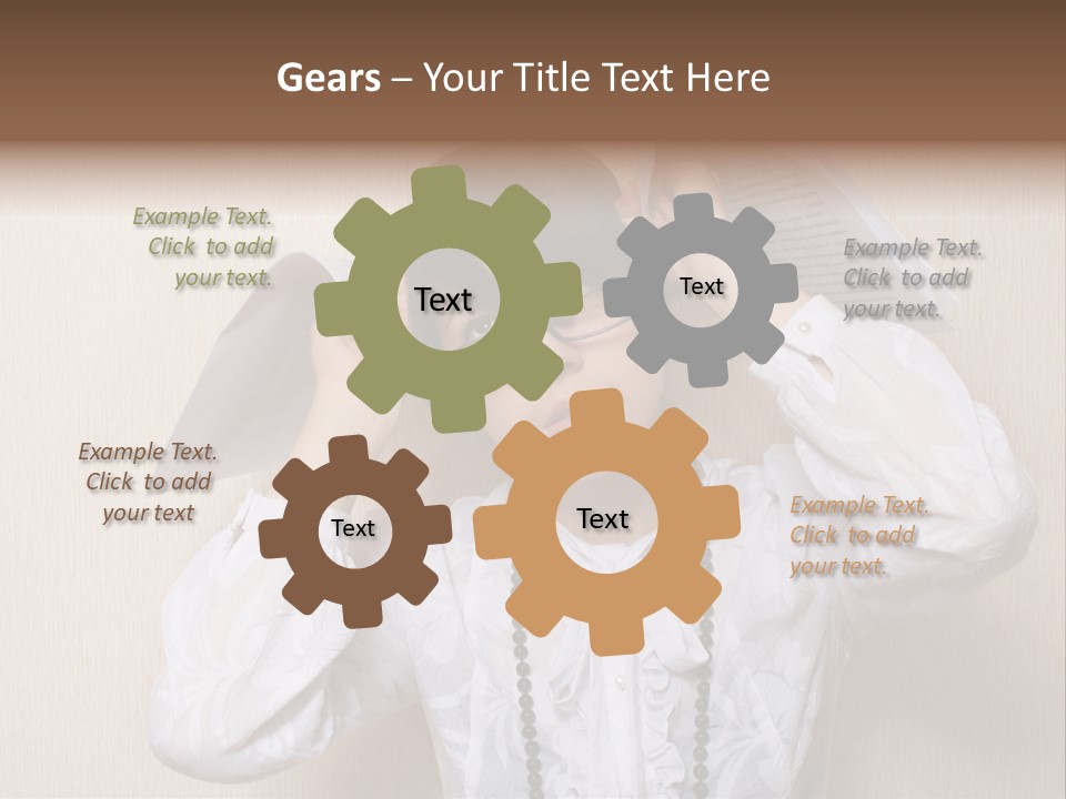 Office Arms Manager PowerPoint Template