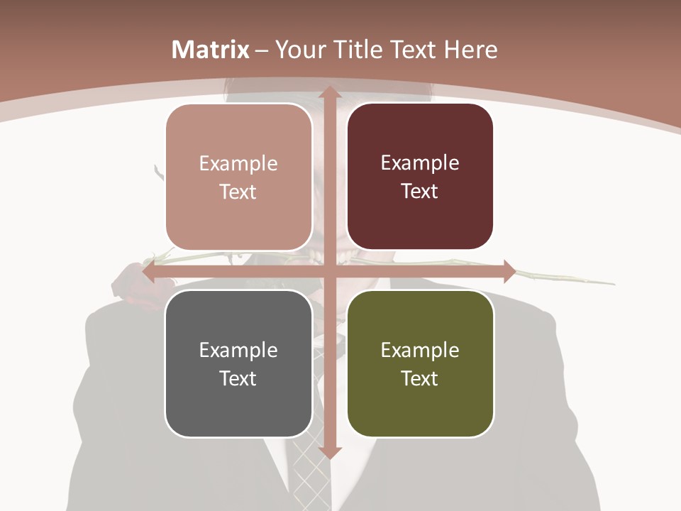 Man With A Rose PowerPoint Template