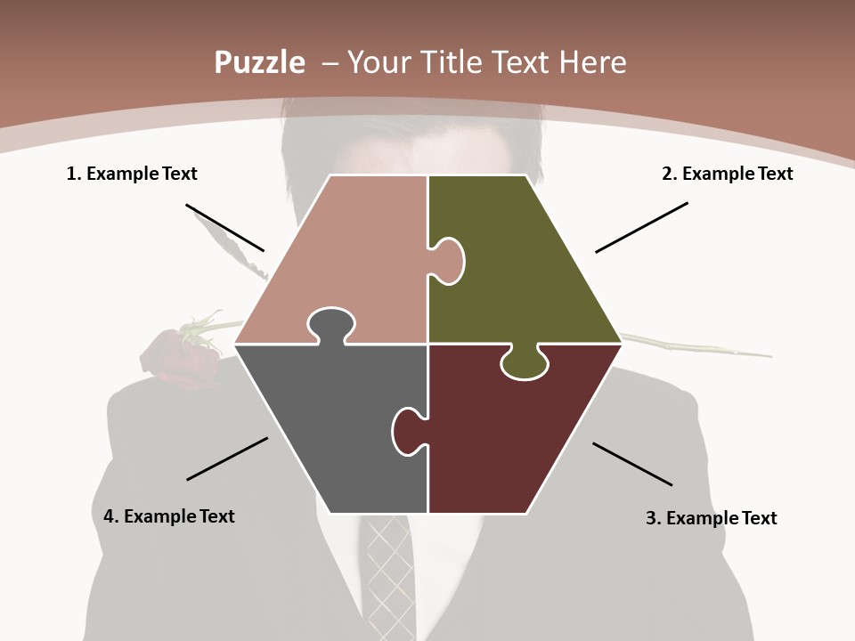 Man With A Rose PowerPoint Template