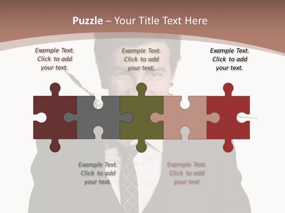 Man With A Rose PowerPoint Template