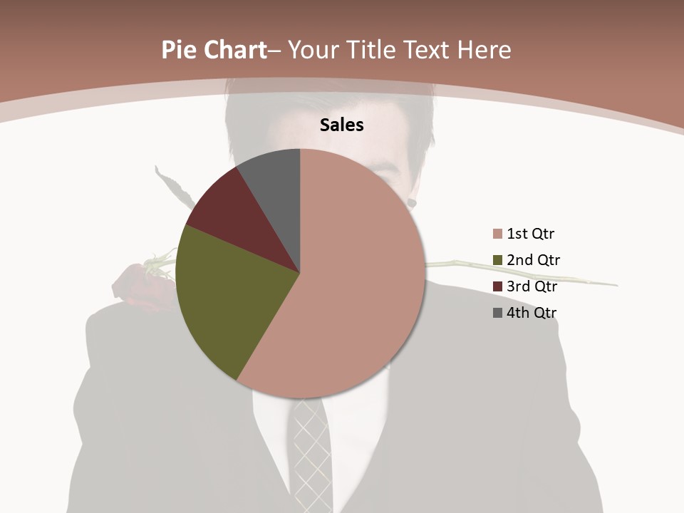 Man With A Rose PowerPoint Template