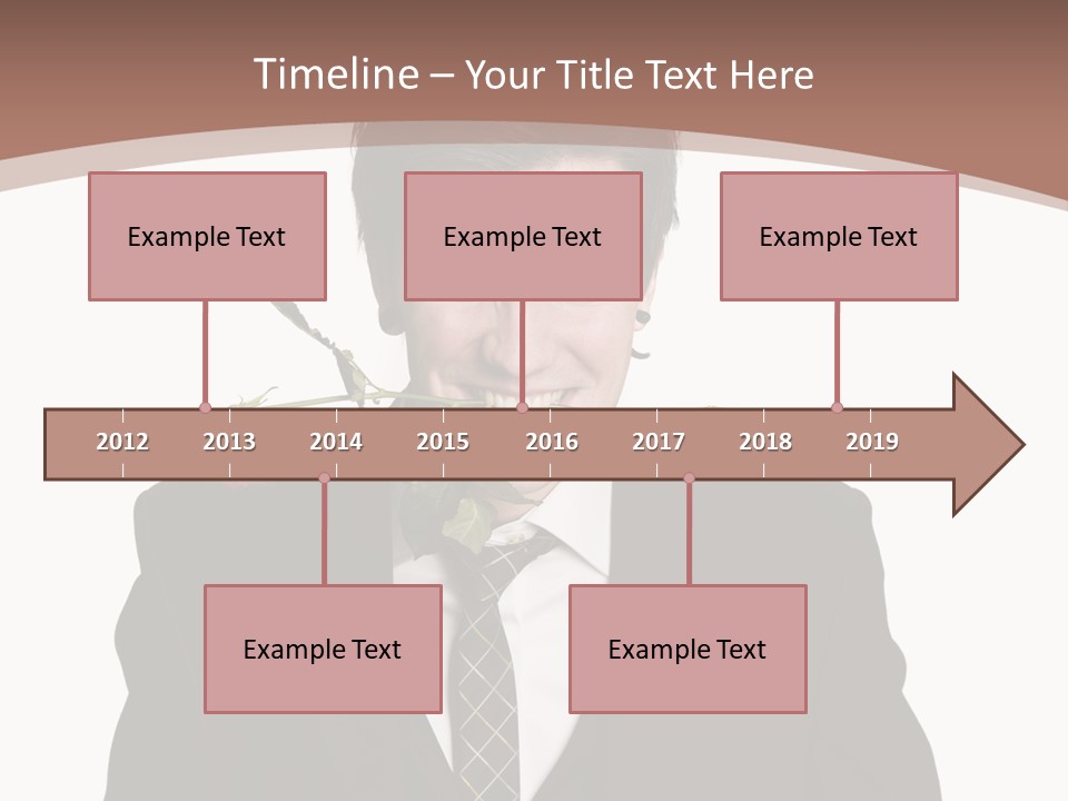 Man With A Rose PowerPoint Template