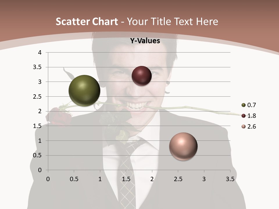 Man With A Rose PowerPoint Template