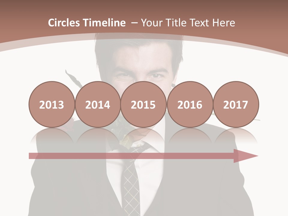 Man With A Rose PowerPoint Template