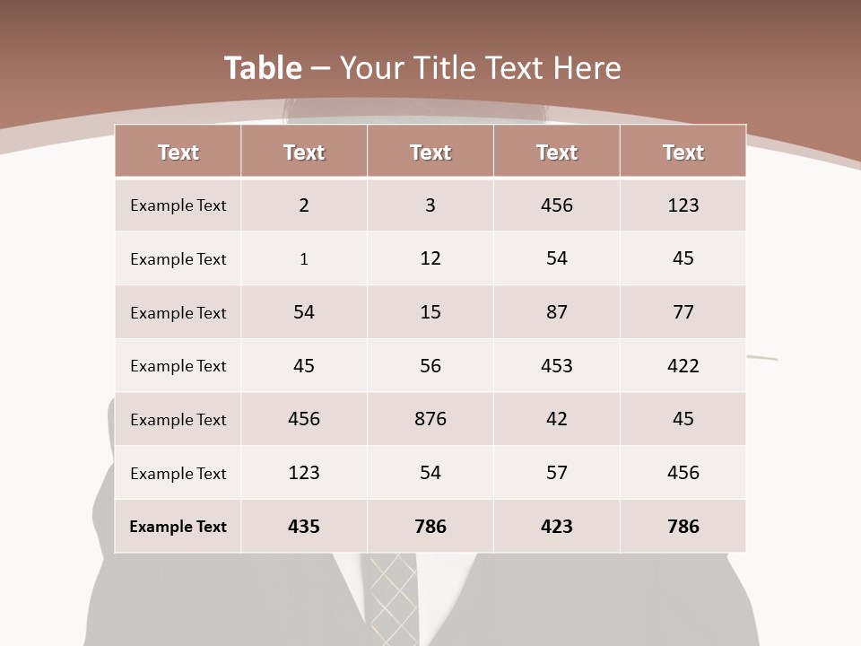 Man With A Rose PowerPoint Template