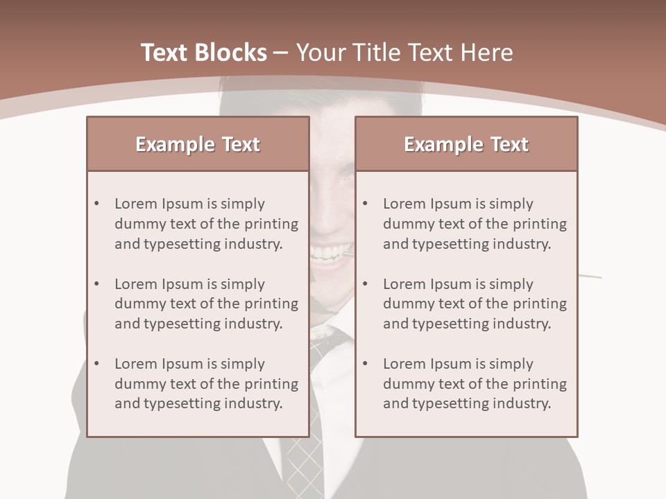 Man With A Rose PowerPoint Template