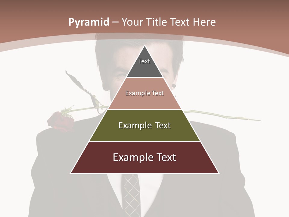 Man With A Rose PowerPoint Template