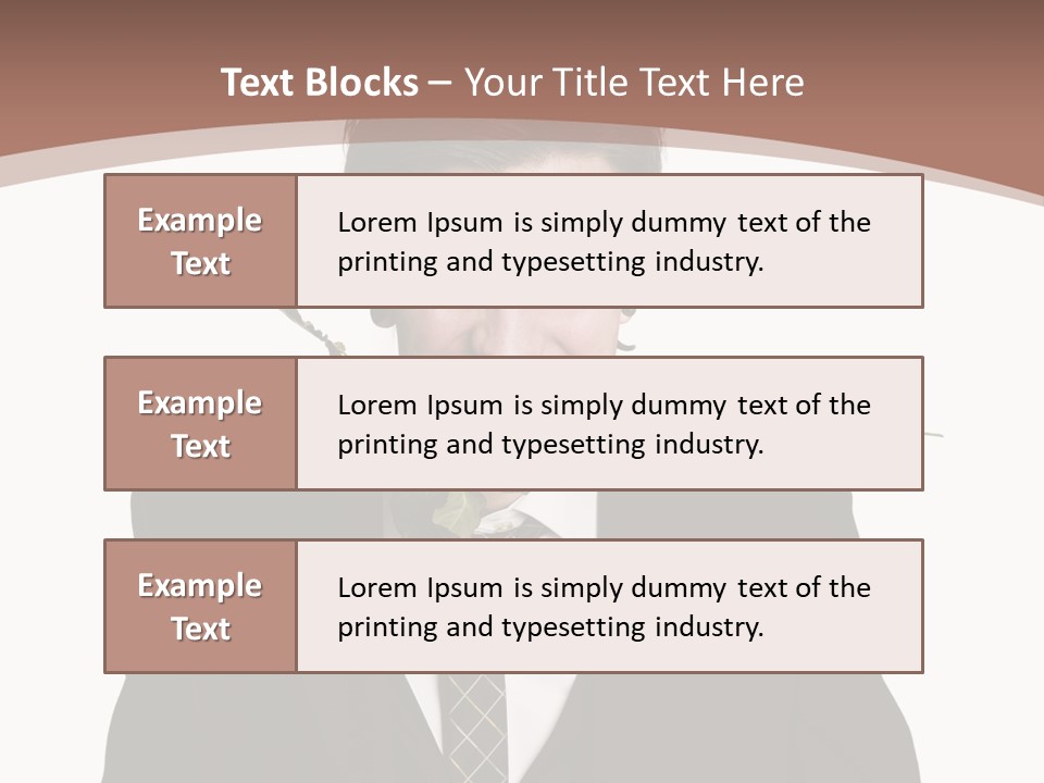 Man With A Rose PowerPoint Template