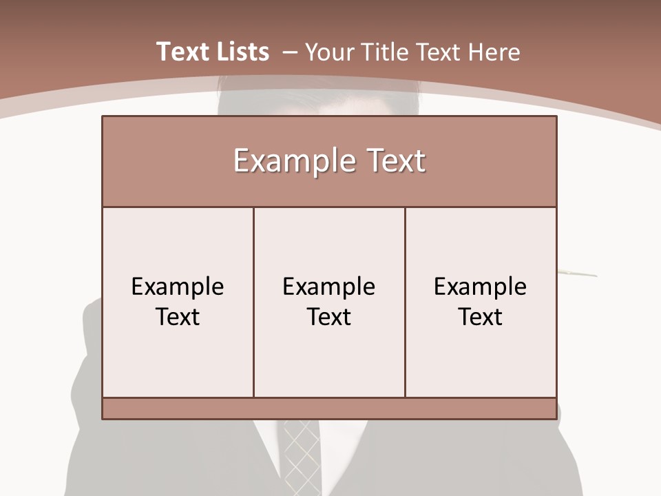 Man With A Rose PowerPoint Template