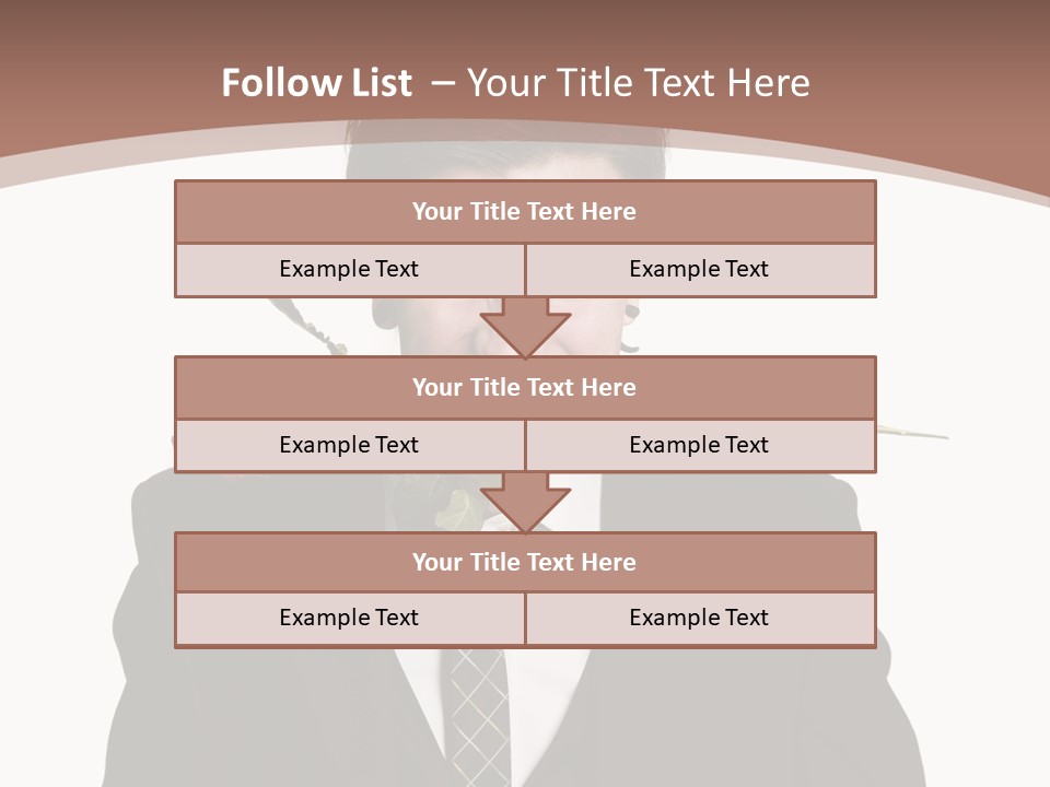 Man With A Rose PowerPoint Template