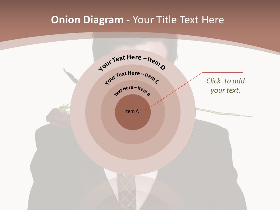 Man With A Rose PowerPoint Template