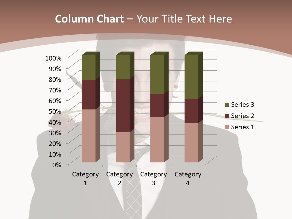 Man With A Rose PowerPoint Template