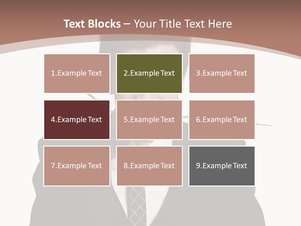 Man With A Rose PowerPoint Template