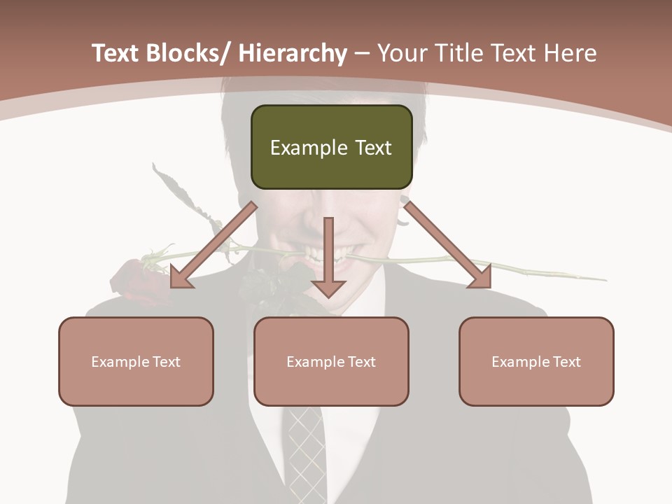 Man With A Rose PowerPoint Template