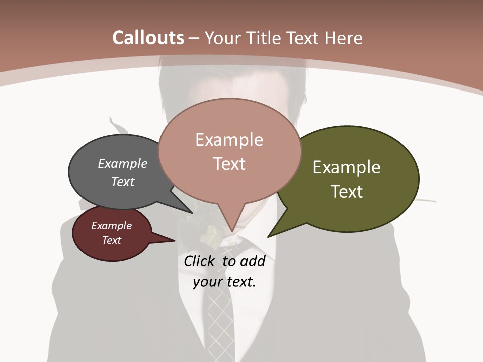 Man With A Rose PowerPoint Template