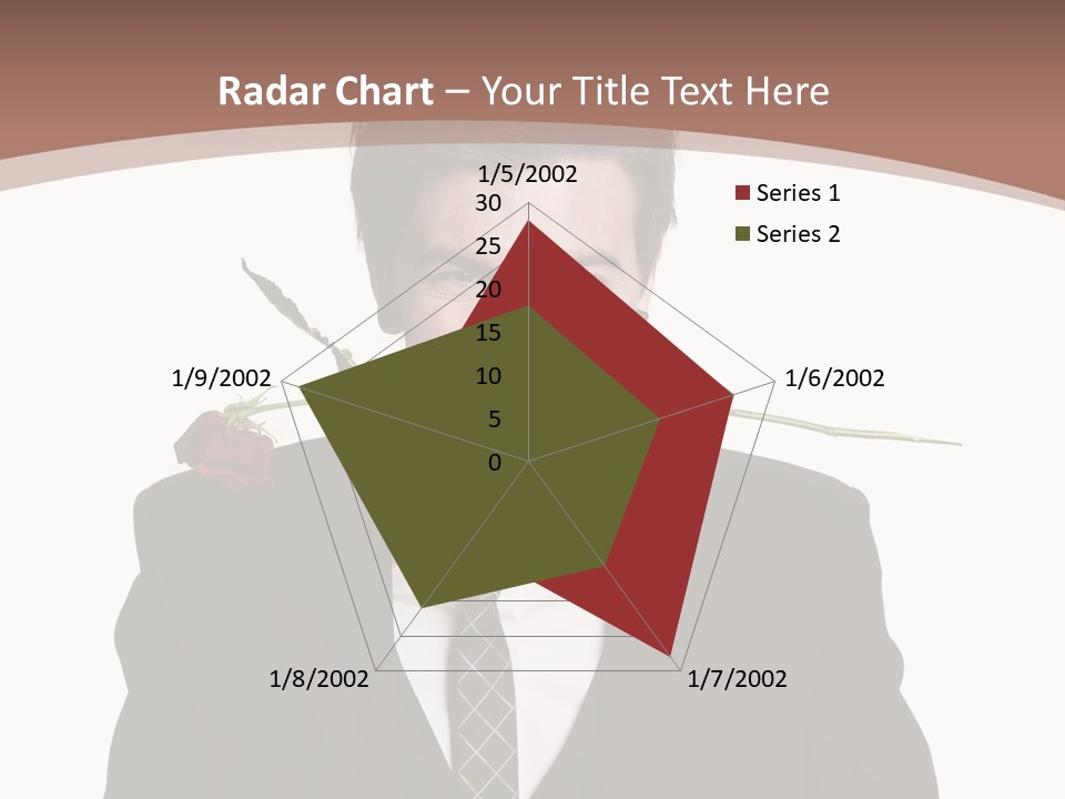 Man With A Rose PowerPoint Template