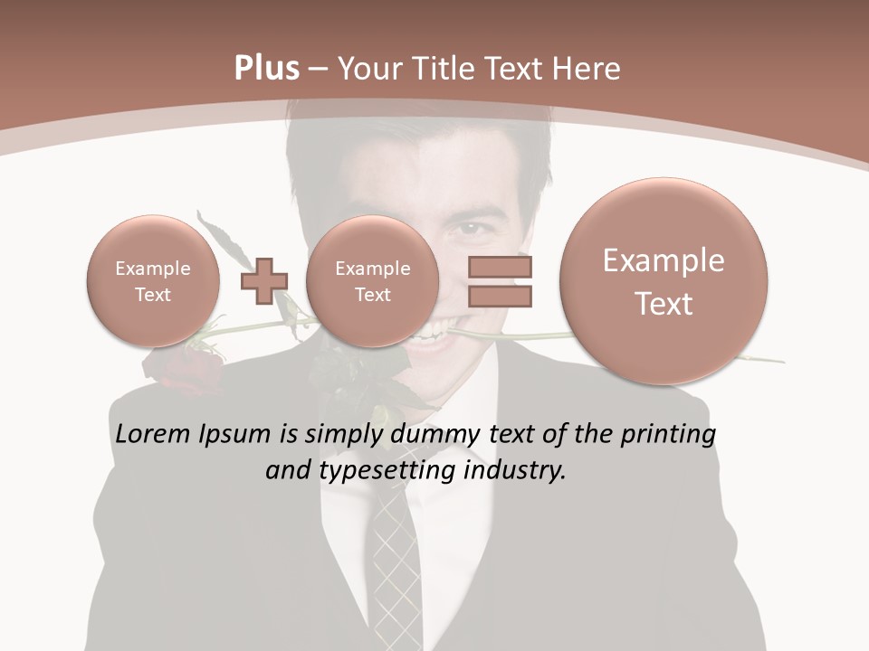 Man With A Rose PowerPoint Template
