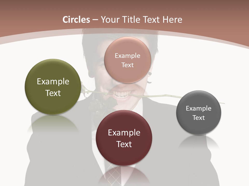 Man With A Rose PowerPoint Template