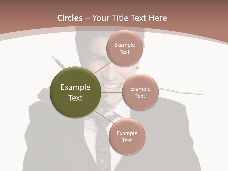 Man With A Rose PowerPoint Template