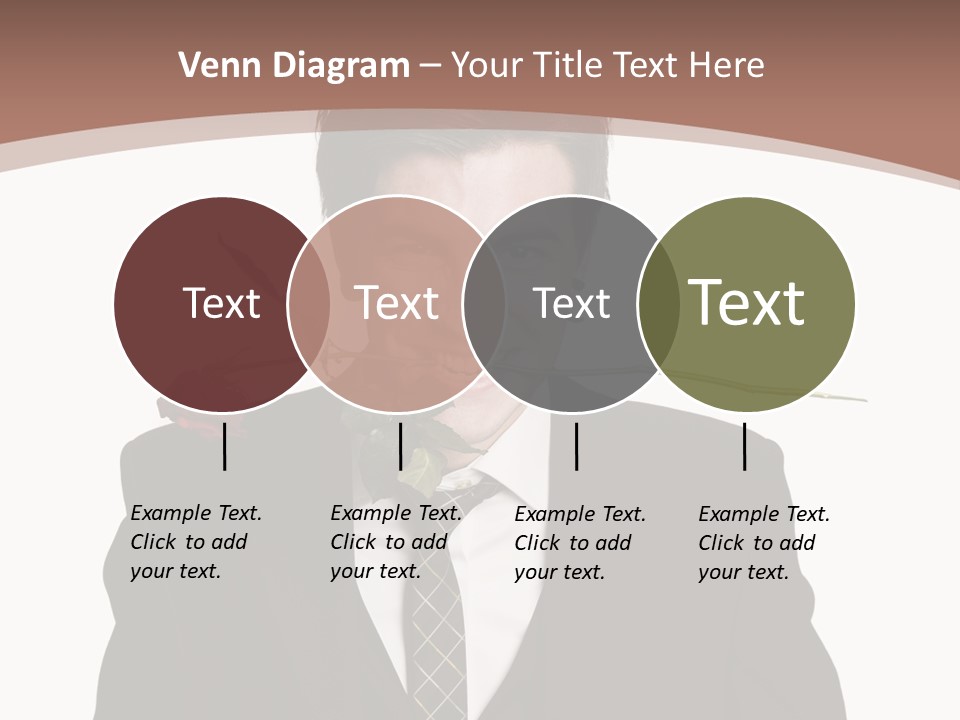 Man With A Rose PowerPoint Template
