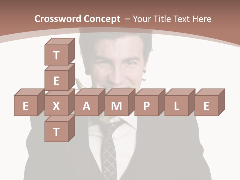 Man With A Rose PowerPoint Template