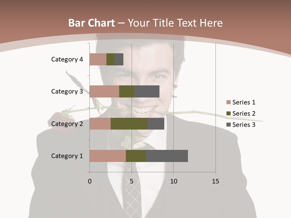 Man With A Rose PowerPoint Template
