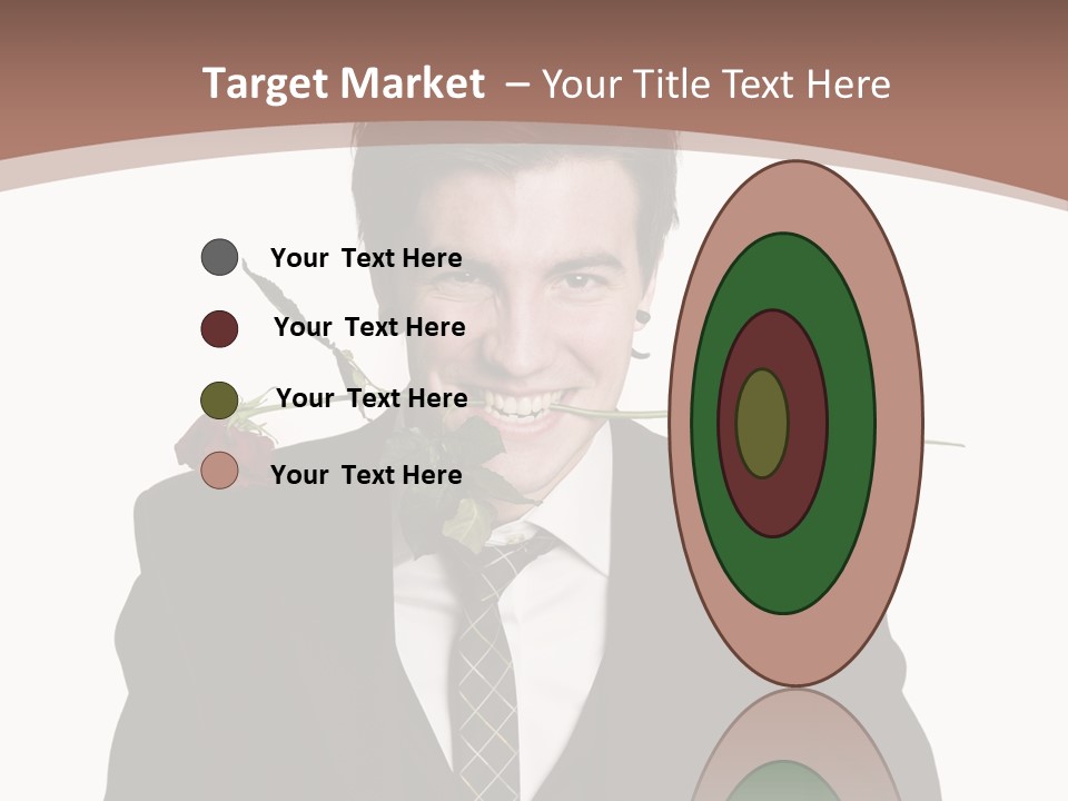 Man With A Rose PowerPoint Template
