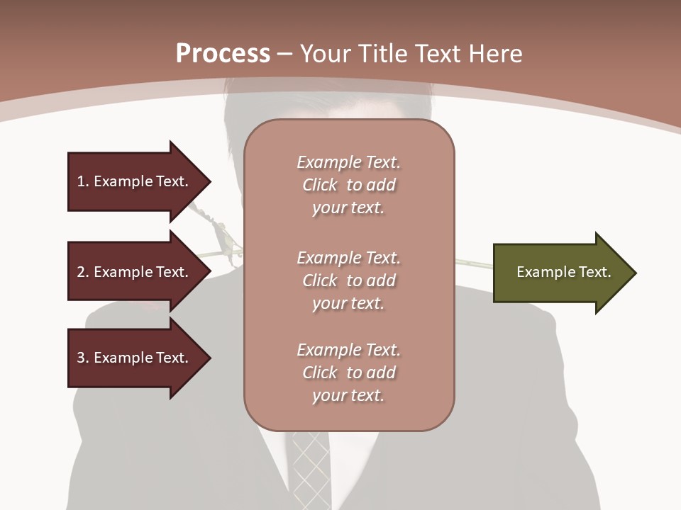 Man With A Rose PowerPoint Template