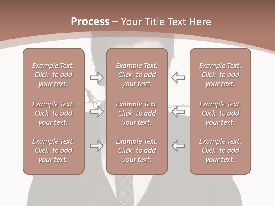 Man With A Rose PowerPoint Template