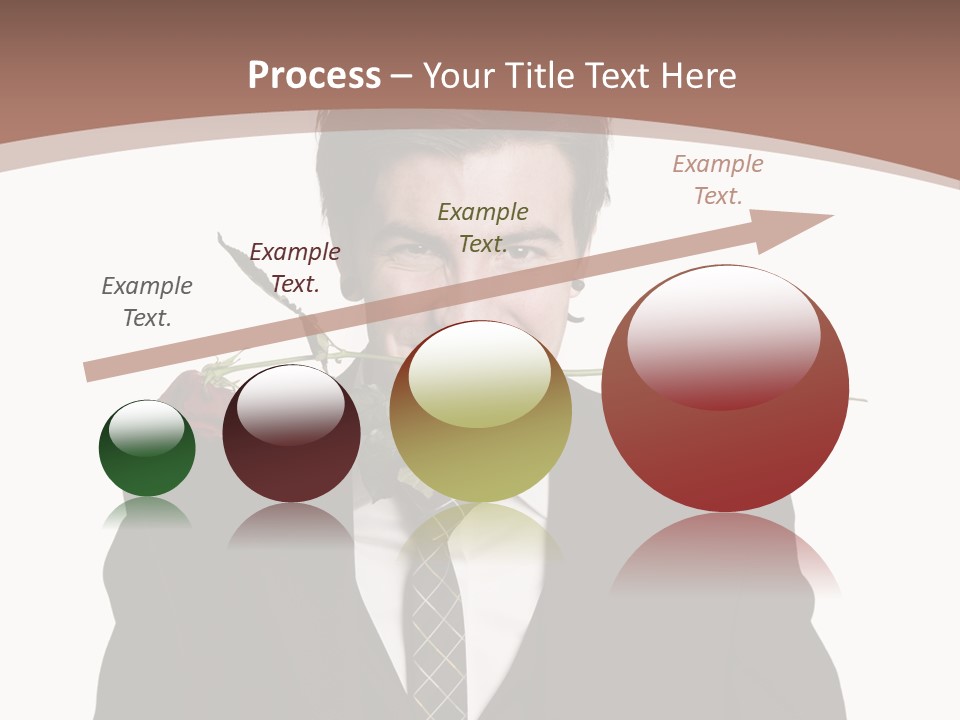 Man With A Rose PowerPoint Template