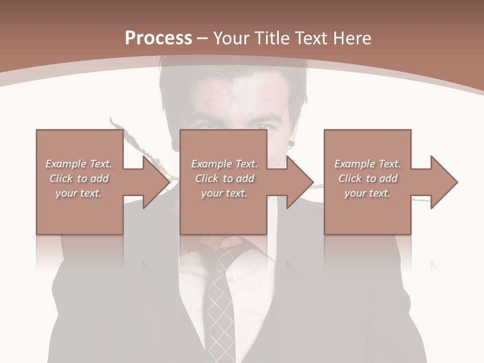 Man With A Rose PowerPoint Template