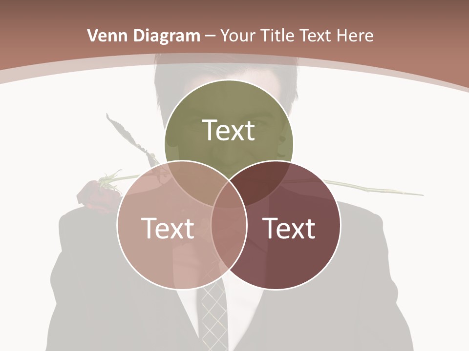 Man With A Rose PowerPoint Template