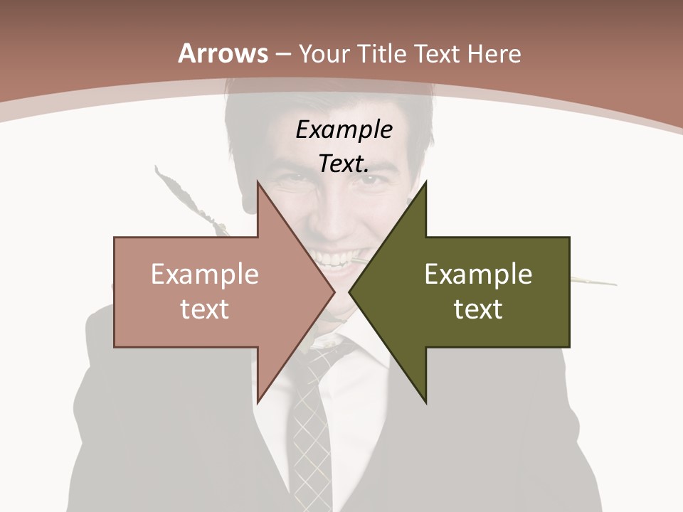 Man With A Rose PowerPoint Template