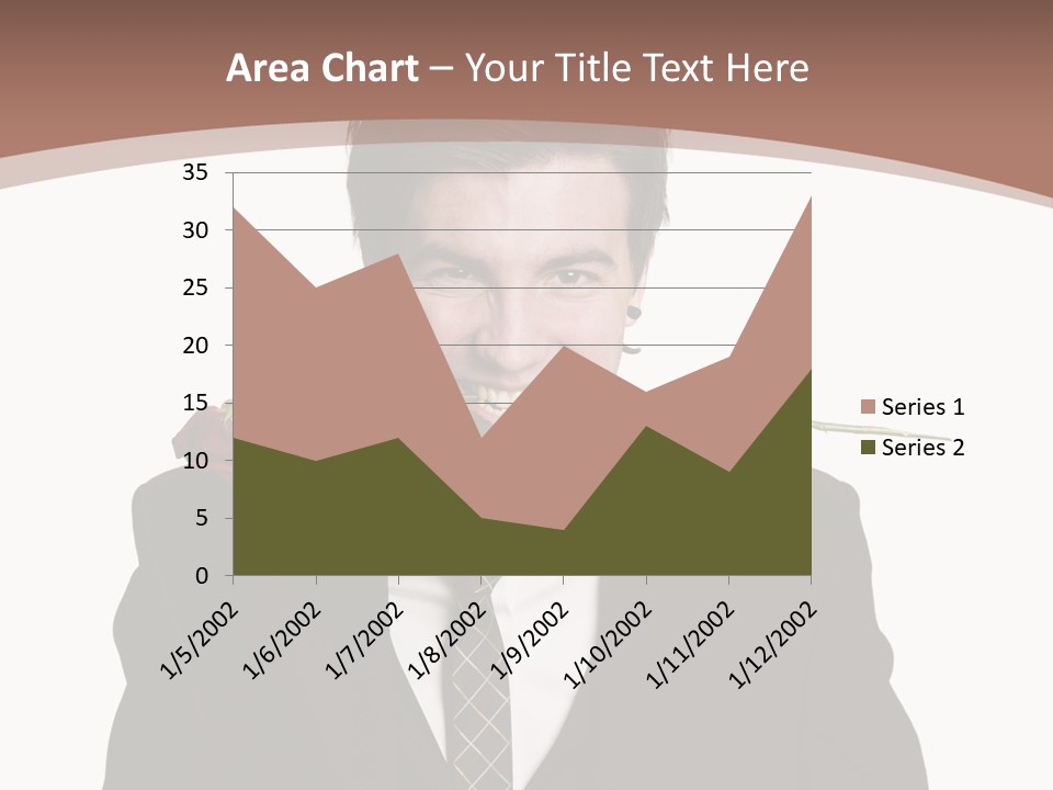 Man With A Rose PowerPoint Template